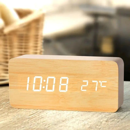 Relógio Despertador Digital LED com Temperatura