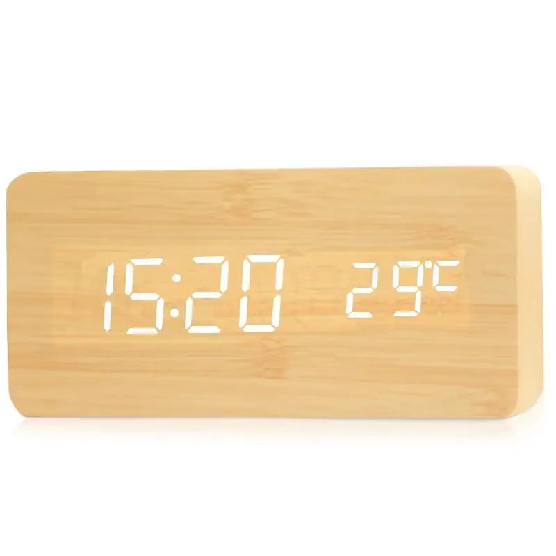 Relógio Despertador Digital LED com Temperatura