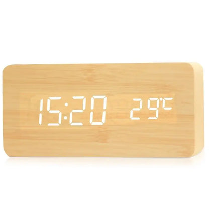 Relógio Despertador Digital LED com Temperatura