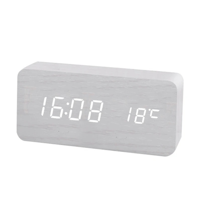 Relógio Despertador Digital LED com Temperatura