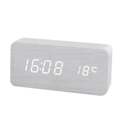Relógio Despertador Digital LED com Temperatura