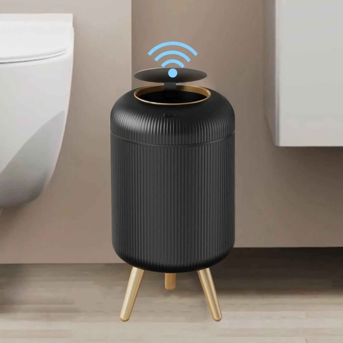 Lixeira Moderna com tampa automática e sensor de movimento
