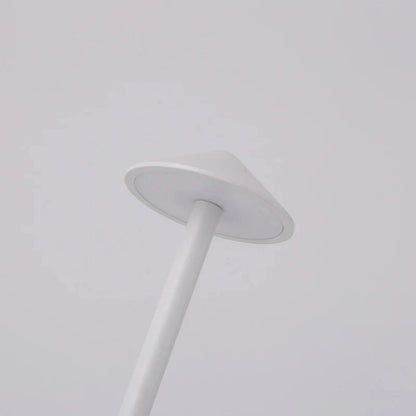 Luminária de mesa LED recarregável com sensor de toque. 3 temperaturas de cor e ajuste contínuo de intensidade.