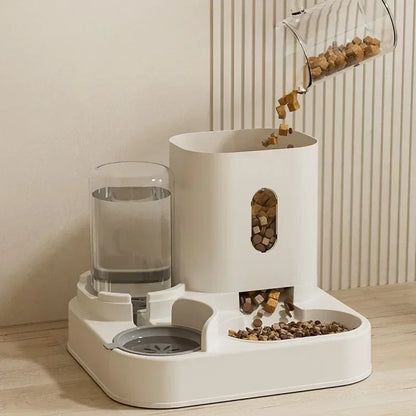 Comedouro com bebedouro para Gatos e Cães