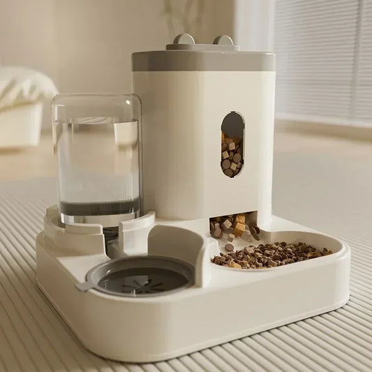 Comedouro com bebedouro para Gatos e Cães