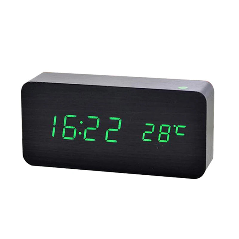 Relógio Despertador Digital LED com Temperatura