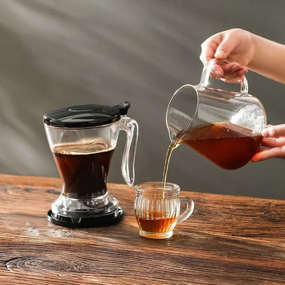 Cafeteira Pour Over de 600ml, Resistente a Frio e Calor, com filtro removível, infusor para Café e Chá.