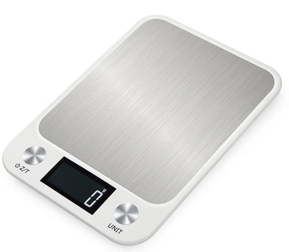 Balança de Cozinha 15Kg/1g - Balança Digital Eletrônica em Aço Inoxidável