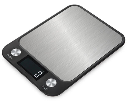 Balança de Cozinha 15Kg/1g - Balança Digital Eletrônica em Aço Inoxidável