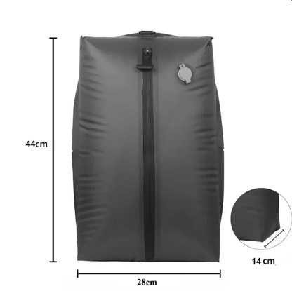 Bolsa de compressão a vácuo de 17 litros com bomba de ar, reutilizável, para viagens, armazenamento, mochila de compressão para uso externo e bagagem.