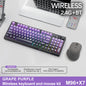 Kit de teclado e mouse sem fio M96 com tela digital, Bluetooth para jogos e conexão com vários dispositivos.