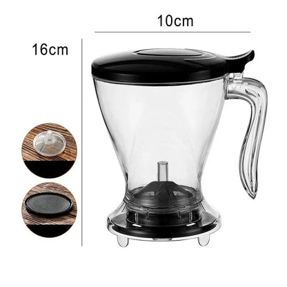 Cafeteira Pour Over de 600ml, Resistente a Frio e Calor, com filtro removível, infusor para Café e Chá.