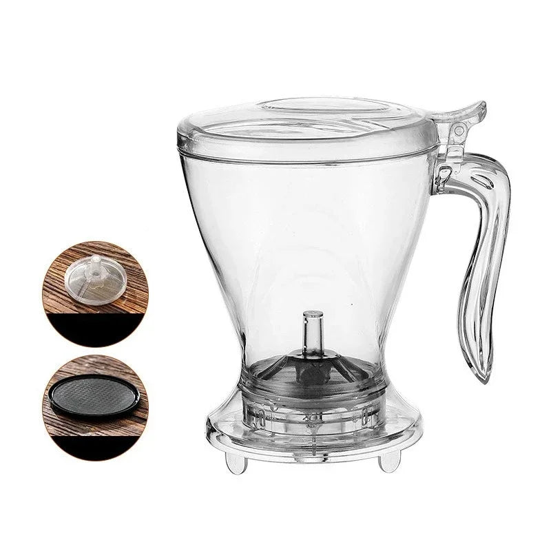 Cafeteira Pour Over de 600ml, Resistente a Frio e Calor, com filtro removível, infusor para Café e Chá.