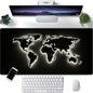 Mousepad emborrachado Grande com Mapa Mundi, antiderrapante, para PC, laptop e jogos. Ideal para mesas e notebooks
