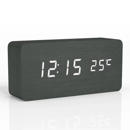 Relógio Despertador Digital LED com Temperatura