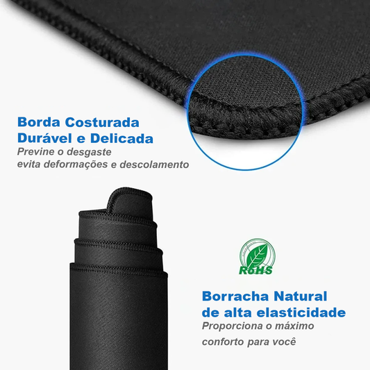 Mousepad emborrachado Grande com Mapa Mundi, antiderrapante, para PC, laptop e jogos. Ideal para mesas e notebooks