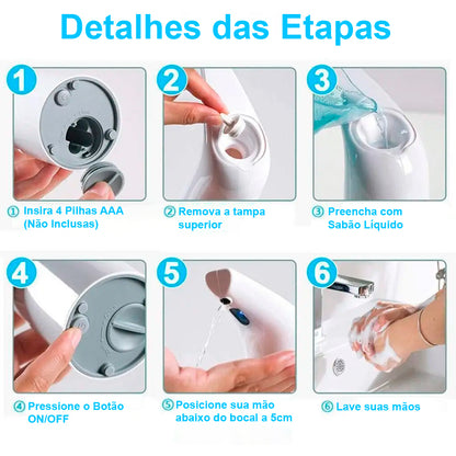 Dispenser Automático de Sabão Líquido por Aproximação