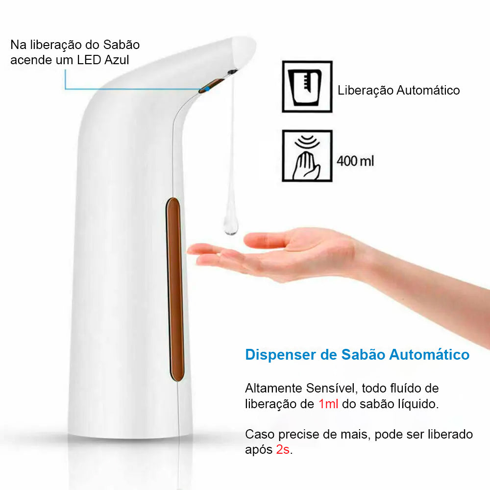 Dispenser Automático de Sabão Líquido por Aproximação