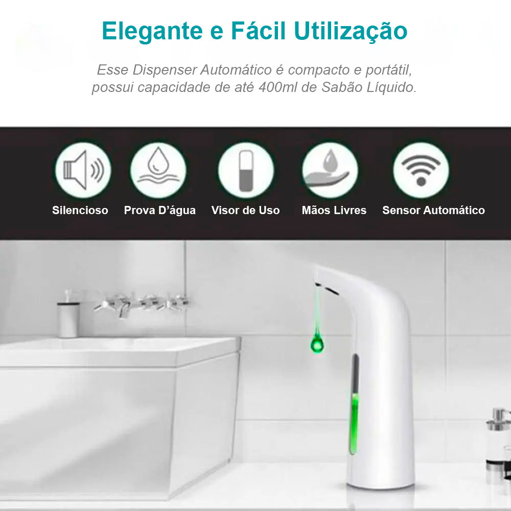 Dispenser Automático de Sabão Líquido por Aproximação