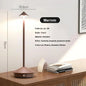 Luminária de mesa LED recarregável com sensor de toque. 3 temperaturas de cor e ajuste contínuo de intensidade.